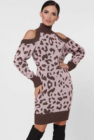 Платье леопардовое VPA0002