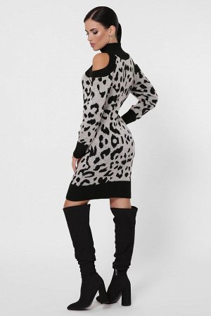 Платье леопардовое VPA0003