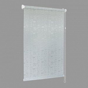 Рулонная штора "Сантайм жаккард Азия", серый, ширина 115 см