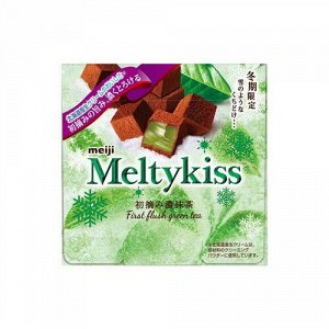 Шоколад MEIJI Melty kiss с начинкой зеленого чая матча 56гр