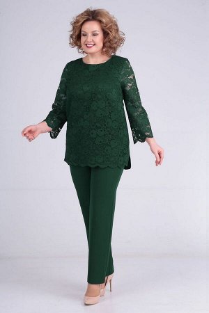 Блуза, брюки ELGA 12-648 зелень