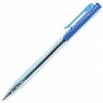 Ручка шариковая масляная автоматическая BRAUBERG &quot;Click Blue&quot;, СИНЯЯ, тонированный корпус, узел 1 мм, линия письма 0,5 мм, 142712