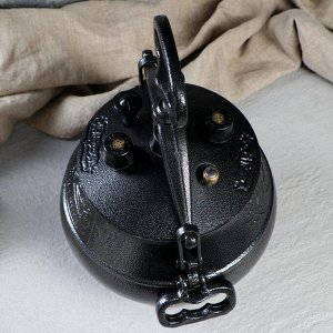 Афганский казан Шафран, 5 л, алюминий, чёрный