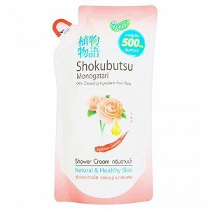 LION "Shokubutsu" Крем-гель для душа 400мл (мягкая упак) "Японская Камелия"  Таиланд