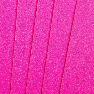 Фоамиран "Неоновый блеск - ярко-розовый" 2 мм формат А4 (набор 5 листов)