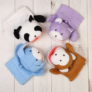 Мочалка-рукавичка «Панда», цвет МИКС