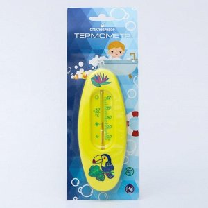 Термометр водный "Сувенир", овальный, цвет и рисунок МИКС