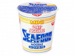 NISSIN CUP NOODLE SEAFOOD MINI Лапша с морепродуктами мини 38 г.