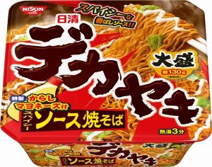 Суп-лапша NISSIN б/п ЯКИ СОБА с курицей, капустой в горчично-майонезном соусе, 153 гр
