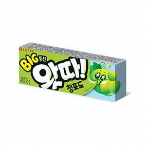 LOTTE Жев. резинка "WHATTA Big Bubble Gum Green Grape" вкус зелен. виногр