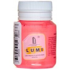 Акриловая краска LuxLumi Красно-оранжевый люминисцентный (светящийся) 20 мл Акриловая краска LuxLumi Красно-оранжевый люминисцентный (светящийся) 20 мл