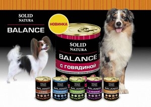 Solid Natura Balance Говядина влажный корм для собак 0,34 кг   4560