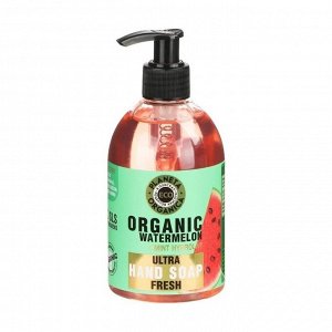 Мыло для рук освежающее organic watermelon, planeta organica, 300мл