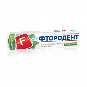 Зубная паста фитокомплекс, фтородент, 62г