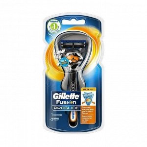 Станок для бритья fusion proglide flexball + 2 кассеты, gillette