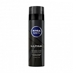 Гель для бритья черный ultra, nivea (нивея),200мл