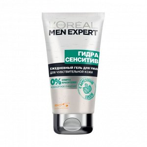 Гель для умывания Гидра сенсетив для чувствительной кожи Men Expert, L'Oreal Paris, 100мл