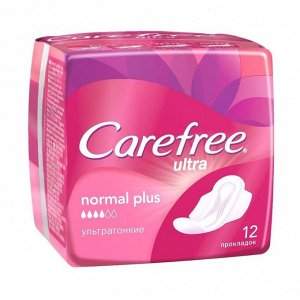 Прокладки ultra normal plus, carefree, 12шт