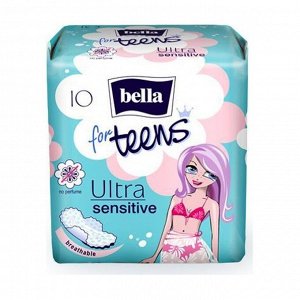 Прокладки for teens ultra sensitive, bella, 10шт