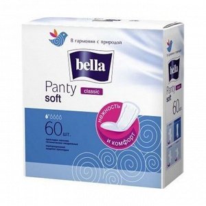 Прокладки ежедневные panty classic, bella, 60шт