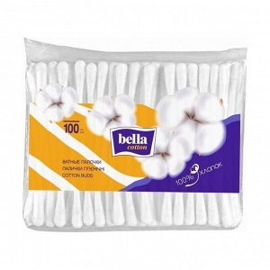 Ватные подушечки bella cotton полиэтилен, 100шт