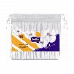 Палочки ватные bella cotton полиэтилен, Bella, 160шт