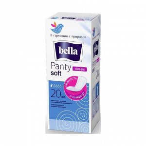 Прокладки ежедневные panty soft classic, bella, 20шт