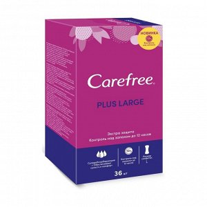 Салфетки plus Large, Carefree, Johnson & Johnson 36шт