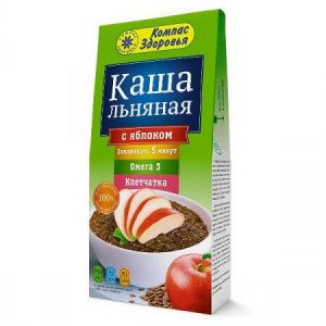 "Компас Здоровья" Каша ЛЬНЯНАЯ С ЯБЛОКОМ, 250 г