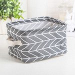 Корзина для хранения с ручками «Зигзаг», 23?17,5?21 см, цвет серый