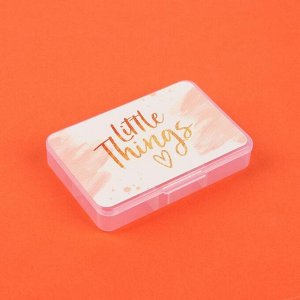 Таблетница «Little things», 6 секций, цвет прозрачный
