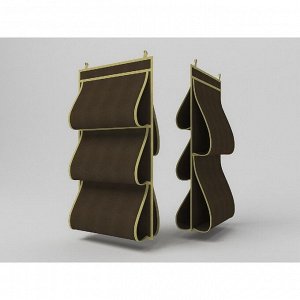 Кофр для сумок «Классик коричневый», двусторонний, 5 карманов, 40х70 см 4776101