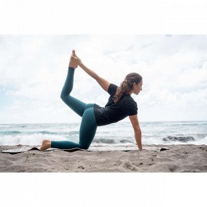 Легинсы для мягкой йоги женские темно-синие KIMJALY
