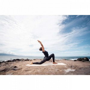 Легинсы для йоги с эффектом "второй кожи" женские черные KIMJALY