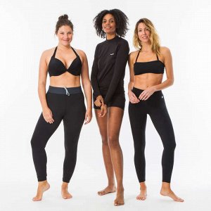 Леггинсы для серфинга с уф-защитой 100 женские черные olaian