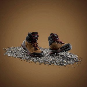 Ботинки кожаные для треккинга непромокаемые женские TREKKING 100 FORCLAZ