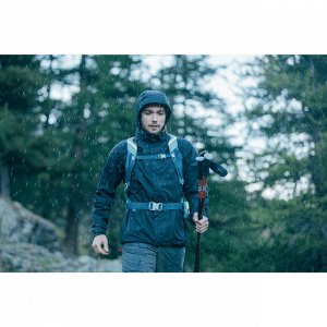 Куртка непромокаемая для горных походов MH100 мужская QUECHUA