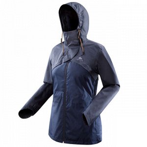 Куртка водонепроницаемая для походов на природе женская NH500 Imper QUECHUA