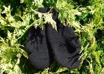 Мужские варежки однотонные черные (длина 24 см)