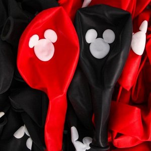 Воздушные шары "Mickey", Микки Маус, 12 дюйм (набор 25 шт)