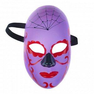 Карнавальная маска «Паутина на голове», цвет фиолетовый