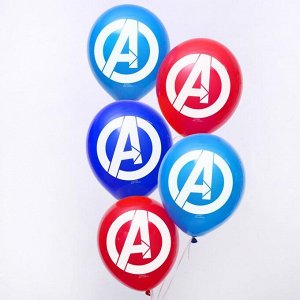Воздушные шары "Avengers", Мстители, 12 дюйм (набор 5 шт)