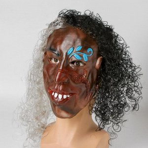 Карнавальная маска «Шрам», с волосами