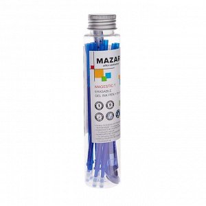 Набор ручка «Пиши-стирай» гелевая MAGESTIC, игольчатый пишущий узел 0.5 мм, стираемые чернила синие + 9 стержней