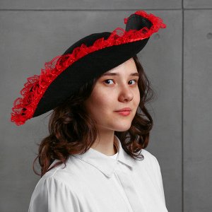 Карнавальная шляпа «Пиратка», с каймой, р-р. 56-58