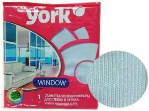 YORK Салфетка из микрофибры для окон /40шт/