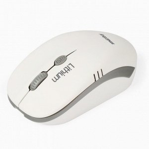 Мышь оптическая беспроводная Smart Buy SBM-344CAG-WG ONE с зарядкой от USB (white/grey)