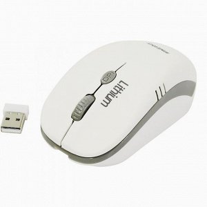 Мышь оптическая беспроводная Smart Buy SBM-344CAG-WG ONE с зарядкой от USB (white/grey)