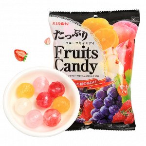 RIBON Fruits Candy карамель, ассорти из 5-ти вкусов, 120 гр.