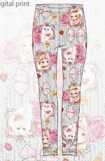 Лосины д/дев Juno AW20GJ510 Miss Pink рисунок